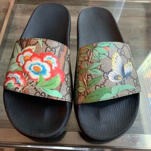Gucci Slides Supreme St. Tian B. Ebony Multicolor